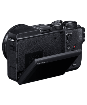 CANON EOS M6 Mark II Body Systemkamera mit Objektiv 15-45 mm , 7,5 cm Display Touchscreen, WLAN