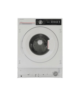 SHARP ES-NIB814BWB-DE Einbau-Waschmaschine (8 kg, 1330 U/Min., B)