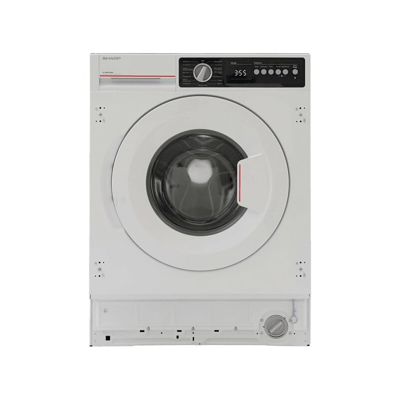 SHARP ES-NIB814BWB-DE Einbau-Waschmaschine (8 kg, 1330 U/Min., B)