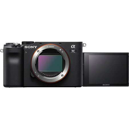 SONY Alpha 7C Kit (ILCE-7CL) Systemkamera mit Objektiv 28-60 mm , 7,6 cm Display Touchscreen, WLAN, Schwarz