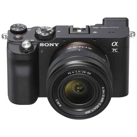 SONY Alpha 7C Kit (ILCE-7CL) Systemkamera mit Objektiv 28-60 mm , 7,6 cm Display Touchscreen, WLAN, Schwarz