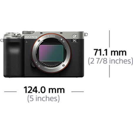 SONY Alpha 7C Body (ILCE-7C) Systemkamera , 7,6 cm Display Touchscreen, WLAN