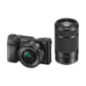SONY Alpha 6100 Doublezoom Kit (ILCE-6100Y) Systemkamera mit Objektiv 16-50 mm, 55-210 mm , 7,6 cm Display Touchscreen, WLAN