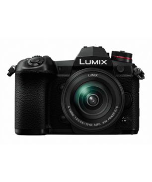 PANASONIC Lumix DC-G9MEG-K Systemkamera mit Objektiv 12-60 mm , 7,5 cm Display, WLAN