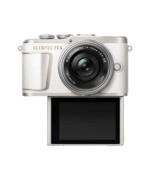 OLYMPUS PEN E-PL 10 Kit Systemkamera mit Objektiv 14-42mm , 7,6 cm Display Touchscreen, WLAN