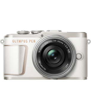 OLYMPUS PEN E-PL 10 Kit Systemkamera mit Objektiv 14-42mm , 7,6 cm Display Touchscreen, WLAN
