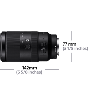 SONY SEL70350G 70 mm - 350 mm f/4.5-6.3 G-Lens, ED, ASPH, OSS, FHB, Circulare Blende, DMR