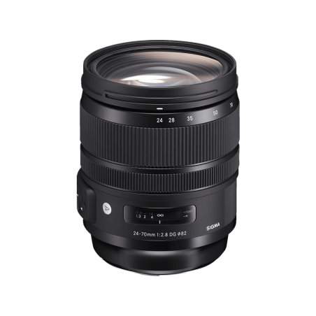 SIGMA 576954 24 mm - 70 mm 2.8 DG, HSM, OS (Objektiv für Canon EF-Mount, Schwarz)