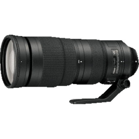 NIKON AF-S NIKKOR 200?500 mm 1:5.6E ED VR 200 mm - 500 mm f/5.6 AF-S, ED, VR (Objektiv für Nikon F-Mount, Schwarz)