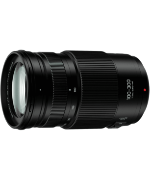 PANASONIC H-FSA100300 Lumix G 100 mm - 300 mm f/4-5.6 OIS (Objektiv für Micro-Four-Thirds, Schwarz)