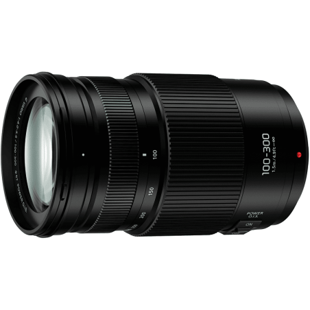 PANASONIC H-FSA100300 Lumix G 100 mm - 300 mm f/4-5.6 OIS (Objektiv für Micro-Four-Thirds, Schwarz)