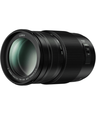 PANASONIC H-FSA100300 Lumix G 100 mm - 300 mm f/4-5.6 OIS (Objektiv für Micro-Four-Thirds, Schwarz)