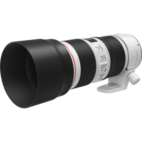 CANON EF 70 mm - 200 mm f/4 EF, L-Reihe, IS II, USM (Objektiv für Canon EF-Mount, Weiss)