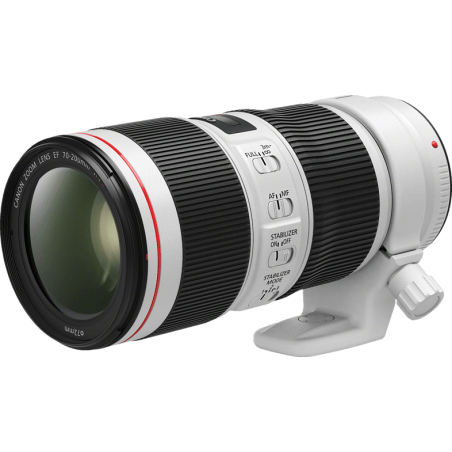 CANON EF 70 mm - 200 mm f/4 EF, L-Reihe, IS II, USM (Objektiv für Canon EF-Mount, Weiss)