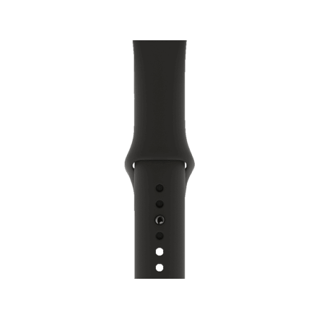 APPLE Watch Series 4 (GPS + Cellular) 40 mm Smartwatch Aluminium Kunststoff, 130-200 mm, Armband: Schwarz, Gehäuse: Dunkelgrau