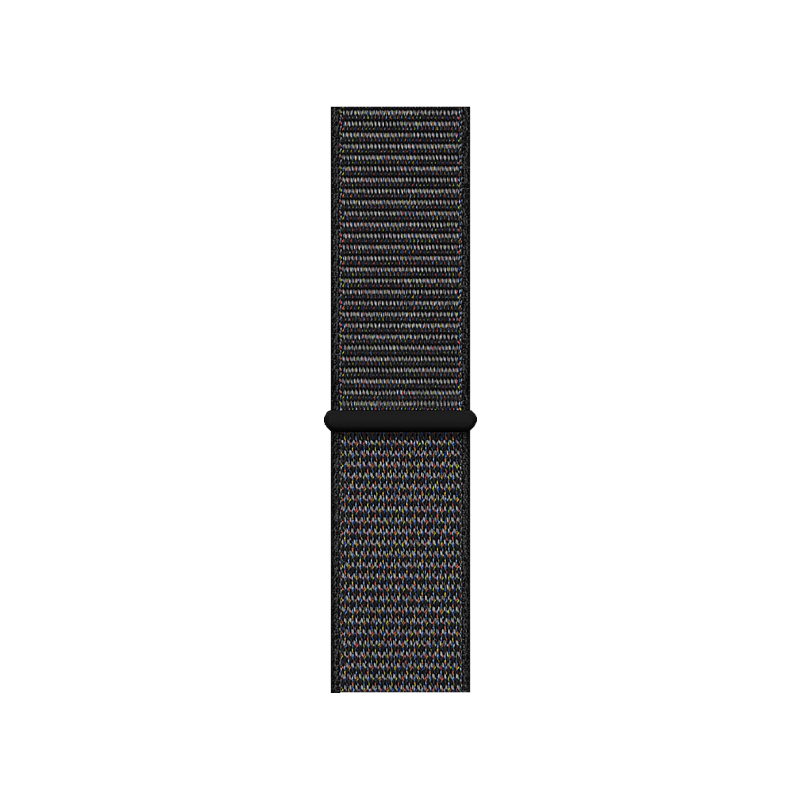 APPLE Watch Series 4 (GPS + Cellular) 44mm Smartwatch Aluminium gewebtes Nylon, 140-210 mm, Gehäuse: Dunkelgrau