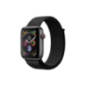 APPLE Watch Series 4 (GPS + Cellular) 44mm Smartwatch Aluminium gewebtes Nylon, 140-210 mm, Gehäuse: Dunkelgrau