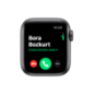 APPLE Watch Nike Series 5 40mm Smartwatch Aluminium Fluorelastomer, 130 - 200 mm, Armband: Anthrazit Schwarz, Space Grey