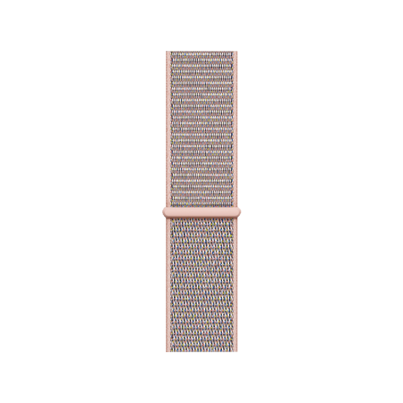 APPLE Watch Series 4 (GPS + Cellular) 40 mm Smartwatch Aluminium gewebtes Nylon, 130-200 mm, Armband: Sandrosa, Gehäuse: Gold
