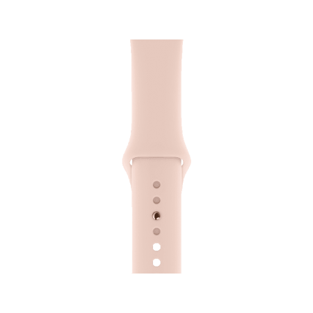 APPLE Watch Series 4 (GPS + Cellular) 40 mm Smartwatch Aluminium Kunststoff, 130-200 mm, Armband: Sandrosa, Gehäuse: Gold