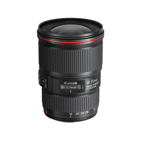 CANON EF 16 mm - 35 mm f/4L IS, USM (Objektiv für Canon EF-Mount, Schwarz)