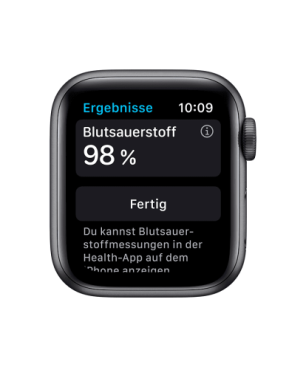 APPLE Watch Series 6 Nike (GPS + Cellular) 40mm Smartwatch Fluorelastomer, 130 - 190 mm, Space Grau/Schwarz