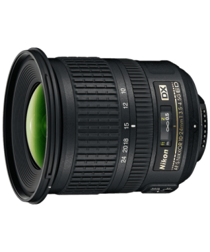 NIKON AF-S DX NIKKOR 10?24mm 1:3,5?4,5G ED 10 mm - 24 mm f/3.5-4.5 AF-S, ED, DX (Objektiv für Nikon F-Mount, Schwarz)
