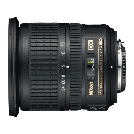 NIKON AF-S DX NIKKOR 10?24mm 1:3,5?4,5G ED 10 mm - 24 mm f/3.5-4.5 AF-S, ED, DX (Objektiv für Nikon F-Mount, Schwarz)