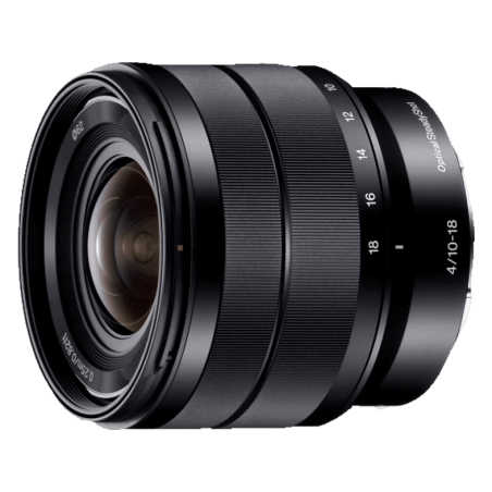 SONY SEL1018 10 mm - 18 mm f/4.0 OSS, ED, ASPH, Circulare Blende (Objektiv für Sony E-Mount, Schwarz)
