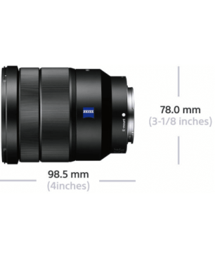 SONY SEL1635Z Zeiss Vollformat 16 mm - 35 mm f/4.0 OSS, ED, ASPH, DMR, Circulare Blende (Objektiv für Sony E-Mount, Schwarz)