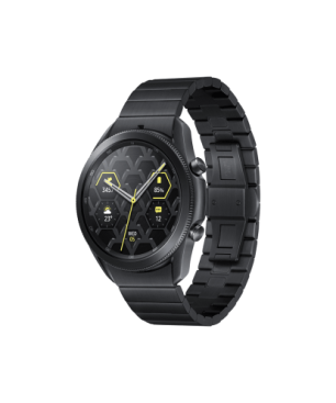 SAMSUNG Galaxy Watch3 Titanium Bluetooth 45 mm Smartwatch Edelstahl Edelstahl, uni, Titan/Black