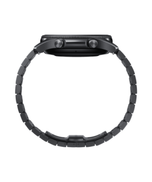 SAMSUNG Galaxy Watch3 Titanium Bluetooth 45 mm Smartwatch Edelstahl Edelstahl, uni, Titan/Black