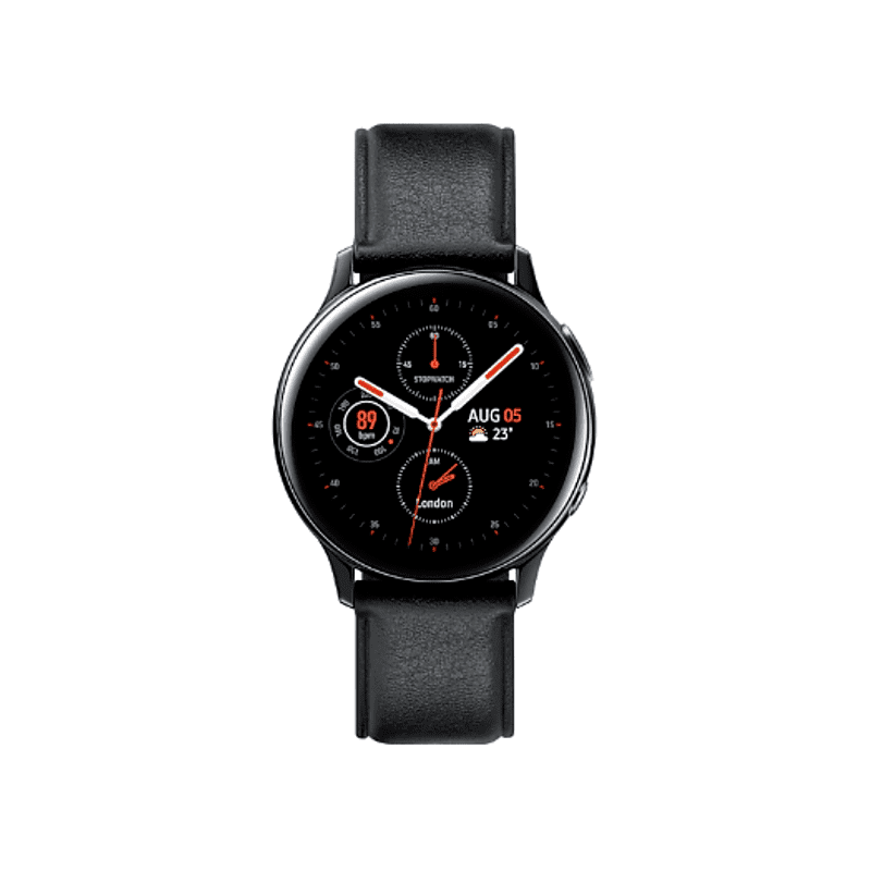 SAMSUNG Galaxy Watch Active 2 Smartwatch Leder, schwarz SAMSUNG Galaxy Watch Active 2 Smartwatch Leder, schwarz