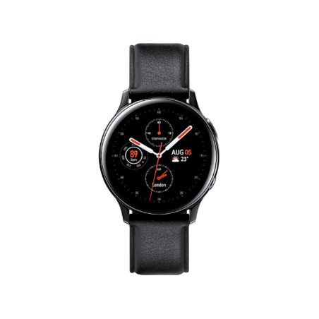 SAMSUNG Galaxy Watch Active 2 Smartwatch Leder, schwarz