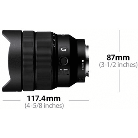 SONY SEL1224G Vollformat 12 mm - 24 mm f/4 G-Lens, ASPH, SuperED, FHB, DMR, Circulare Blende
