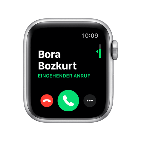 APPLE Watch Series 7 Nike (GPS) 45mm140 - 220 mm, Armband: Pure Platinum/Schwarz, Gehäuse: Polarstern