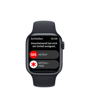APPLE Watch Series 8 (GPS + Cellular) 41 mm, 130 - 200 mm, Armband: Mitternacht, Gehäuse: Mitternacht