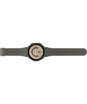 SAMSUNG Galaxy Watch5 Pro LTE 45 mm Smartwatch Titan Fluorkautschuk, M/L, Gray Titanium