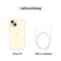 APPLE iPhone 15 5G 128 GB Gelb Dual SIM