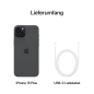 APPLE iPhone 15 Plus 5G 128 GB Schwarz Dual SIM