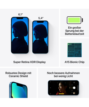 APPLE iPhone 13 mini 512 GB Blau Dual SIM