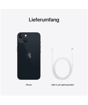APPLE iPhone 13 128 GB Mitternacht Dual SIM