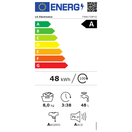 LG F6WV710P2S Serie 7 Waschmaschine (10,5 kg, 1560 U/Min., A)