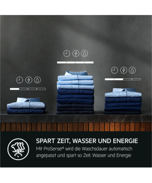 AEG LTR6A40460 Serie 6000 ProSense® mit Mengenautomatik Waschmaschine (6 kg, 1351 U/Min., C, Ja)