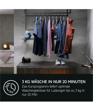 AEG LTR6A40460 Serie 6000 ProSense® mit Mengenautomatik Waschmaschine (6 kg, 1351 U/Min., C, Ja)