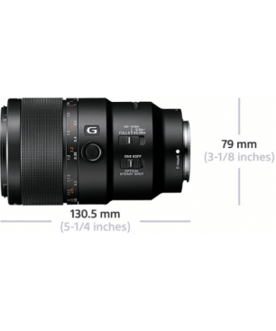 SONY SEL90M28G Vollformat - 90 mm f/2.8 G-Lens, OSS, FHB, IF, FRL, DMR, Circulare Blende (Objektiv für Sony E-Mount, Schwarz)