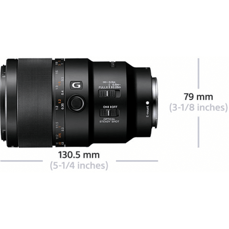SONY SEL90M28G Vollformat - 90 mm f/2.8 G-Lens, OSS, FHB, IF, FRL, DMR, Circulare Blende (Objektiv für Sony E-Mount, Schwarz)