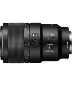 SONY SEL90M28G Vollformat - 90 mm f/2.8 G-Lens, OSS, FHB, IF, FRL, DMR, Circulare Blende (Objektiv für Sony E-Mount, Schwarz)