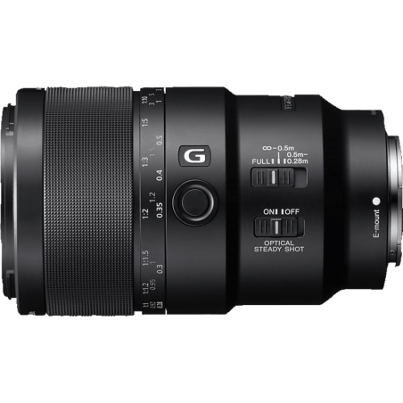 SONY SEL90M28G Vollformat - 90 mm f/2.8 G-Lens, OSS, FHB, IF, FRL, DMR, Circulare Blende (Objektiv für Sony E-Mount, Schwarz)