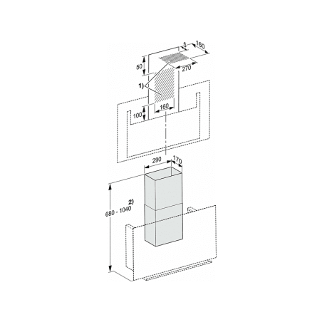 MIELE DA 9091 W Screen, Dunstabzugshaube
